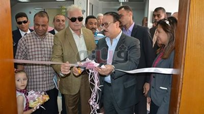 بالصور.. فودة والقاضي يفتتحان مركز تكنولوجيا المعلومات بطور سيناء