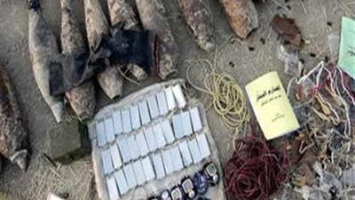 ضبط 20 طنا من المتفجرات جنوب رفح