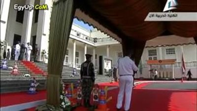 بالفيديو.. مذيع احتفال ذكرى أكتوبر يخطئ في اسم «السيسي»