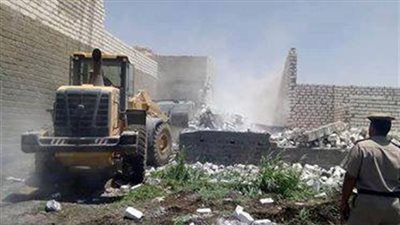 إزالة حالتي تعد بمركز ملوى في المنيا