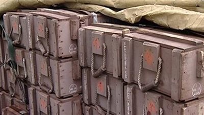 ضبط مخزن للمتفجرات جنوب الشيخ زويد