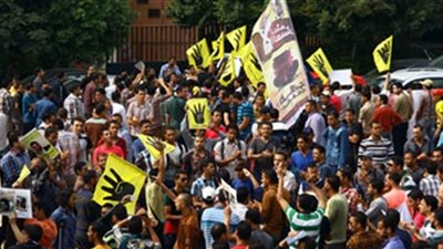 مسيرة لعناصر الإرهابية بشارع السودان والأمن يستعد لفضها