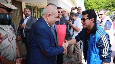 وزير الشباب يصل كفر الشيخ للمشاركة في الماراثون الرياضي (صور)