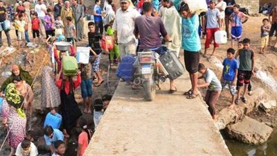 أهالي منطقة التجاريين بالقاهرة يعانون من انقطاع المياه