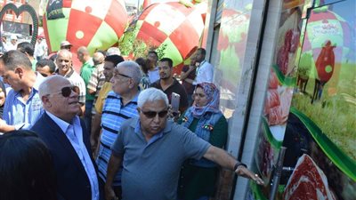 محافظ بورسعيد يفتتح منفذ جديد لتوزيع اللحوم ببورفؤاد (صور)