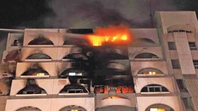 إصابة اثنين إثر نشوب حريق فى عقار.. بشبرا الخيمة