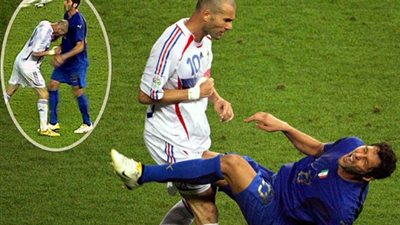 في عيد ميلاده الـ45.. ماتيرازي بطل متوج بعد نطحة زيدان