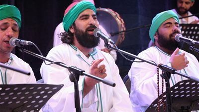 «الحضرة» يستقبل عيد الأضحى بالإنشاد الديني في ساقية الصاوي (صور)