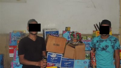 ضبط عامل بتهمة تصنيع الألعاب النارية في منشأة ناصر