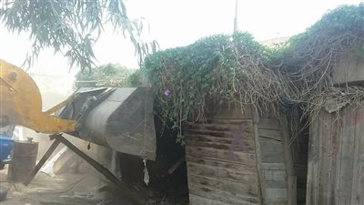 حملة لرفع الإشغالات وتمهيد الطرق بقري سمالوط بالمنيا