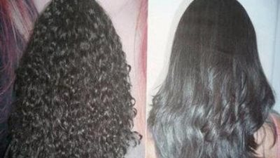 ثلاثية العناية الطبيعية لفرد الشعر المجعد والمموج قبل العيد