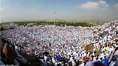 2 مليون حاج يصعدون «عرفات» لأداء الركن الأعظم.. شبكة طرق سريعة وجسور وأنفاق تسهل صعود ضيوف الرحمن.. الحجاج يؤدون صلاتي الظهر والعصر على «عرفة».. وينفرون بعد غروب الشمس إلى المزدلفة