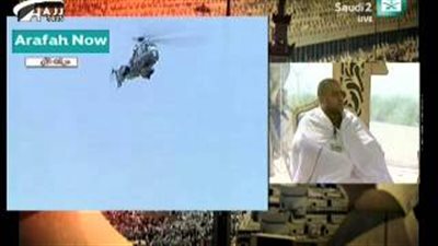 بالفيديو.. المروحيات تحلق في سماء «عرفات» للاطمئنان على الحجاج