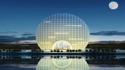 بالصور.. فندق يجلب الحظ في الصين على شكل شروق الشمس