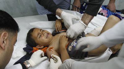 إصابة طفل فلسطيني بنيران جيش الاحتلال شرق رفح