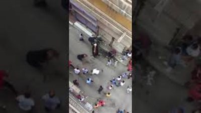 لحظة هروب عجل من الذبح في شوارع السويس (فيديو)