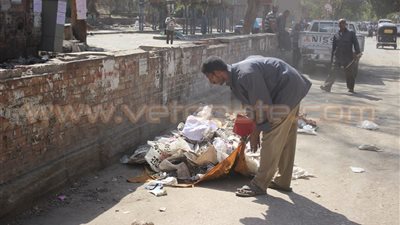 بالصور.. تطوير محيط مترو حلوان عقب إخلائه من الباعة الجائلين