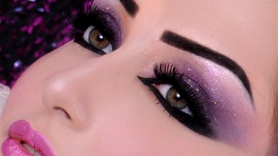 مكياج العيون المعدني لسهرات العيد