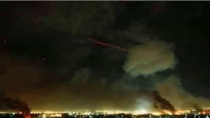 لحظة قصف القوات الأمريكية