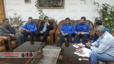 طلاب الاحتياجات الخاصة يشكرون رئيس جامعة القناة