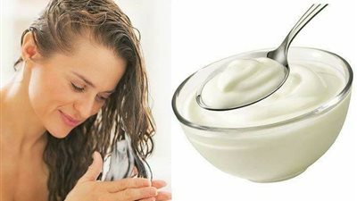 ماسك الزبادي لشعر أنعم مرتين