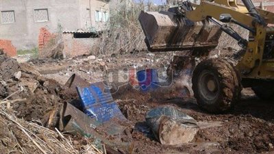 إزالة حالتي تعدٍ على الأراضي الزراعية بدمياط