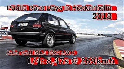 فولكس فاجن جولف 2 تحقق رقما قياسيا بسباق التسارع في ألمانيا (فيديو)