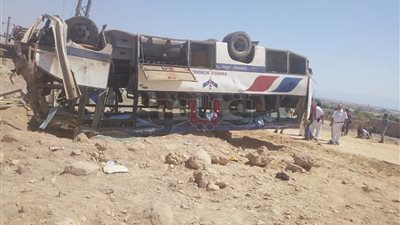 أسماء المصابين في حادث انقلاب أتوبيس «نويبع» (صور)