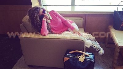 ميريام فارس في طريقها إلى القاهرة لإحياء حفل 