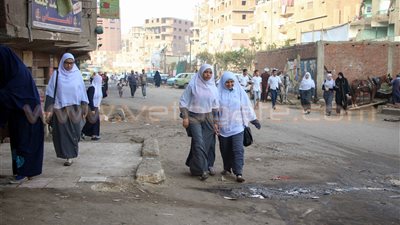 بالصور.. انتظام الدراسة في المعاهد الأزهرية بالمرج