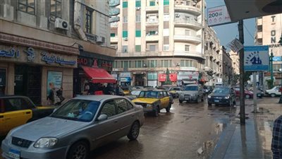 هطول أمطار غزيرة على الإسكندرية | صور
