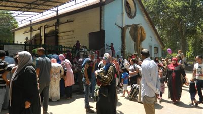 إقبال كثيف على حديقة الحيوان آخر أيام العيد (فيديو)