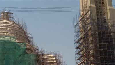 «وعلى الأرض السلام».. الكاتدرائية المرقسية تتجمل لليوبيل الذهبي (صور)