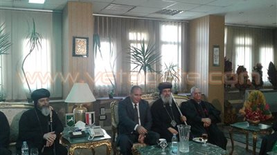 بالصور.. الكنائس تهنئ محافظ الشرقية بعيد الأضحى