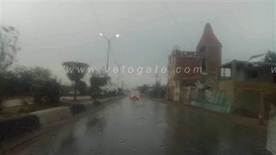 وسط سرعة رياح وصقيع.. سقوط أمطار على معظم مدن وقرى الدقهلية