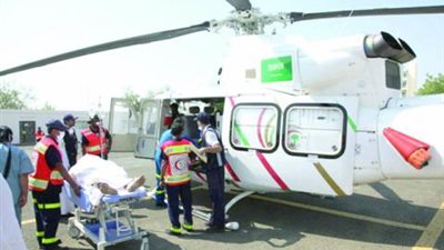 مستشار رئيس الهلال الأحمر السعودي يكشف تفاصيل الإخلاء الطبي للحجاج.. الغنيم: نقل 115 حاجا يعانون إصابات مختلفة بالطائرات.. مشاركة 46 طيارا و52 طبيبا واختصاصي إسعاف.. تجهيز 20 مهبطًا على مدى 24 ساعة