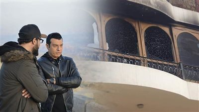 انتداب المعمل الجنائي لمعاينة حريق فيلا والد إيهاب توفيق والتصريح بدفنه