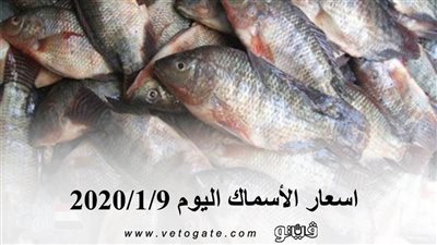 اسعار الأسماك اليوم 2020/1/9