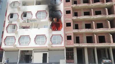 اندلاع حريق داخل شقة سكنية في الغردقة