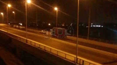 أول صورة لمسرح جريمة قتل طفلي ميت سلسيل من أعلى كوبري فارسكور