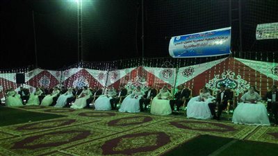 بالصور.. الجمعية المصرية لحقوق الإنسان بالإسكندرية تنظم عرسا جماعيا