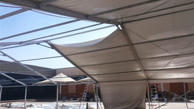 تجهيزات مطار القاهرة لاستقبال أسر الحجاج (صور)