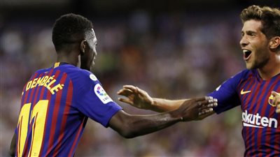 صحيفة إسبانية: ديمبلي سجل هدف برشلونة بمرمى الوليد بعد تعليمات ميسي