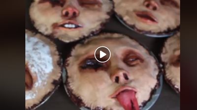 كعكة الرعب تثير ضجة عبر فيس بوك (فيديو)