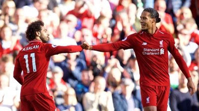 محمد صلاح يحتفل بهدفه.. وسفير بريطانيا: «جدع يا أبو مكة» (صور)