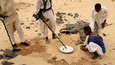 ضبط مزارع ونجليه أثناء التنقيب عن الآثار بالقليوبية