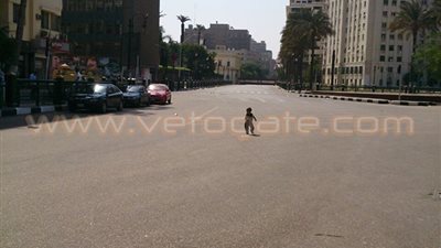 بالصور... هدوء بالتحرير بعد الاحتفالات بـ