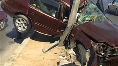 إصابة ملازم وأمين شرطة في حادث تصادم سيارة حاولت الفرار بشبرا الخيمة