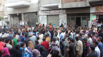 تشييع جثمان طالب مدرسة سنباط بالغربية