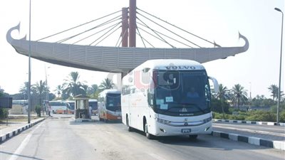 حجاج فلسطين يعودون إلى وطنهم عبر مصر بعد أداء فريضة الحج (صور)